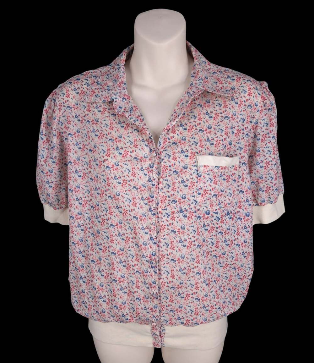 JW Los Angeles Embroidered Short Sleeve Blouse US S EU 36 Womens Boho $185